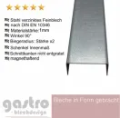 U-Profil aus Stahl verzinkt 1 mm